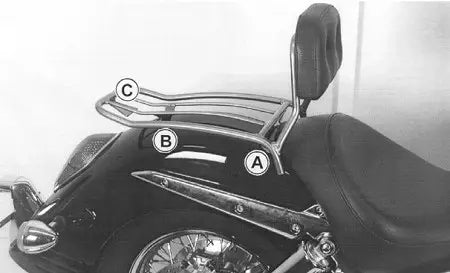 Hepco & Becker Solorack Honda VTX 1300 With Back Rest 2001-2006