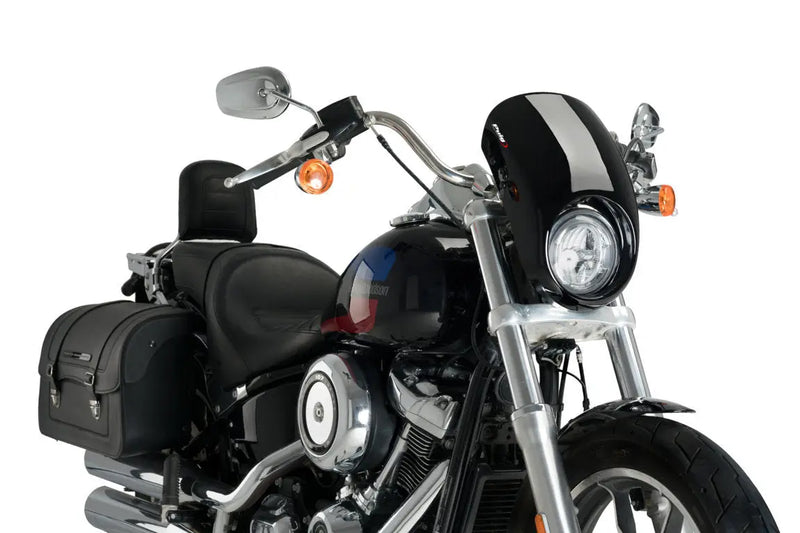 Puig Anarchy Screen Harley Davidson Softail Low Rider FXLR 2018-2019 Black