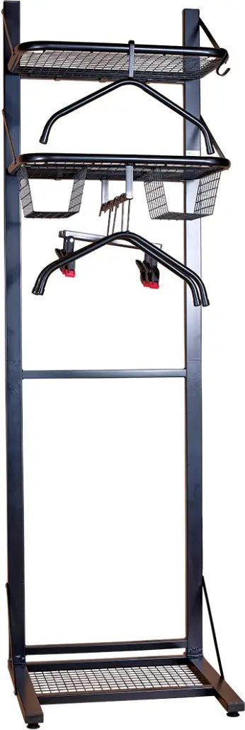 biker tidy single floor standing motorcycle apparel storage