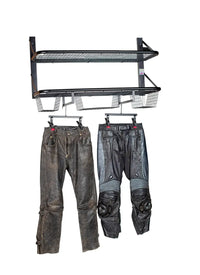 biker tidy the big one motorcycle helmet jacket pant storage