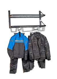 biker tidy the big one motorcycle helmet jacket pant storage
