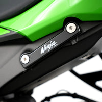 r g racing rear foot rest blanking plate for the kawasaki zx6 r 09