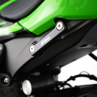 r g racing rear foot rest blanking plate for the kawasaki zx6 r 09