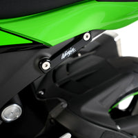 r g racing rear foot rest blanking plate for the kawasaki zx6 r 09