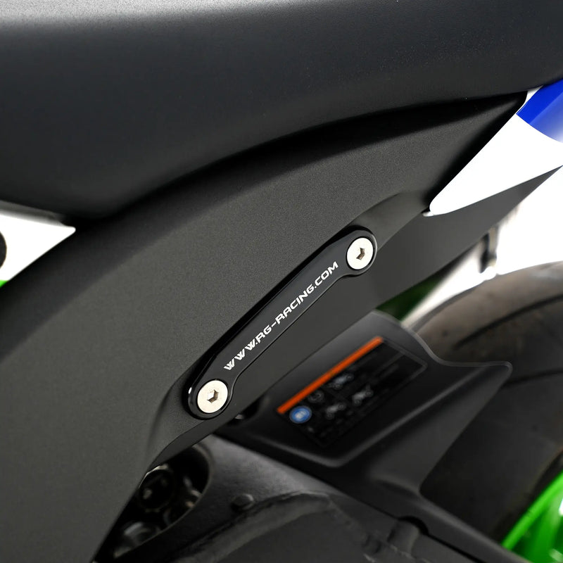 r g racing rear foot rest blanking plates for kawasaki zx10r 11 zx 10rr 21