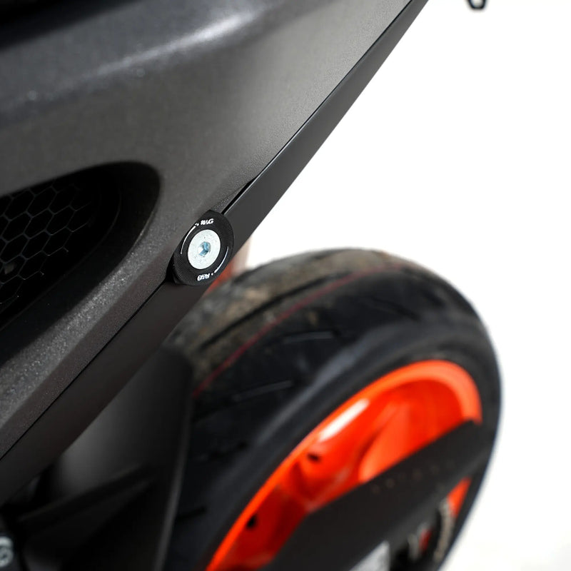 r g racing rear foot rest blanking plate ktm 990 duke 24