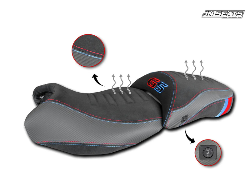 jn seats motorcycle seat ribbed design bmw r1200gs adv r1250gs adv 14 24