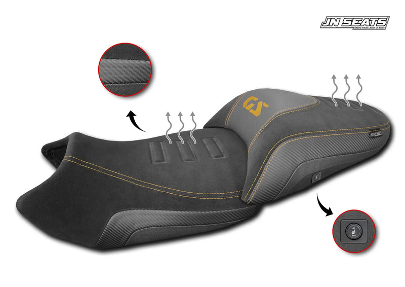 jn seats motorcycle seat ribbed design bmw r1300gs 23