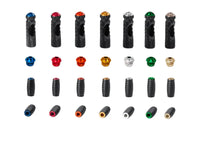 bonamici rearsets colored toe peg and footpeg cap set