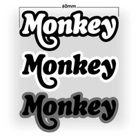 pyramid decal honda monkey 125 logo black