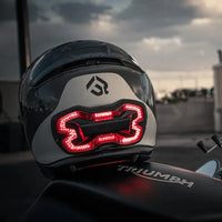 brake free motorcycle smart led helmet brake light