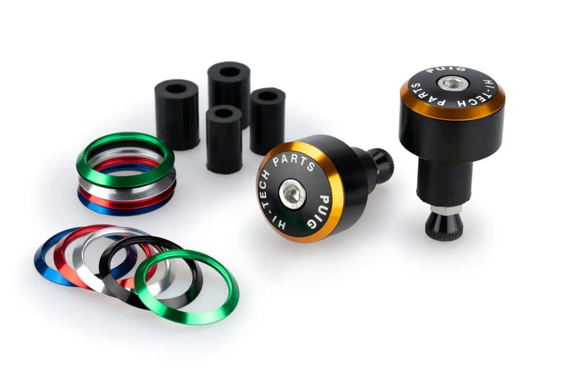 Puig Balance Bar Ends Black With Colored Rings M6 Threads