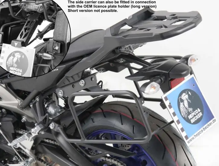Hepco & Becker Lock-It Side Carrier OEM Rear Rack Yamaha FZ-09