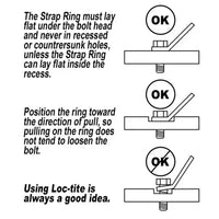 canyon dancer tie down motorcycle strap ring