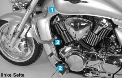 hepco becker engine guard suzuki m 1800 r intruder