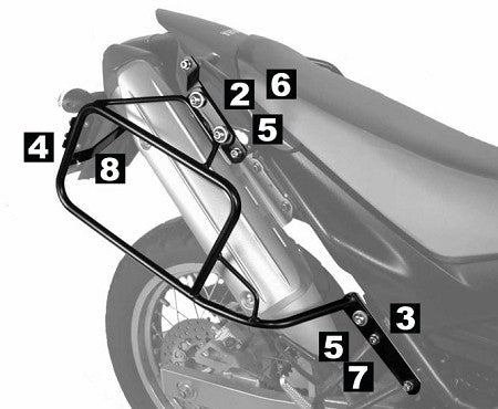 Hepco & Becker Lock-it Side Carrier Yamaha XT 660 R / X  up to 06'