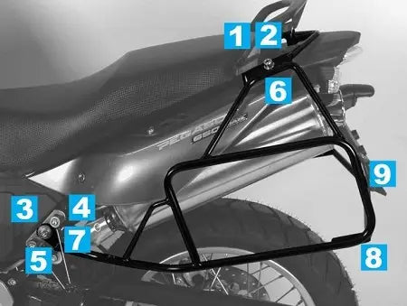 Hepco & Becker Lock-it Side Carrier Aprilia Pegaso Strada / Trail 650