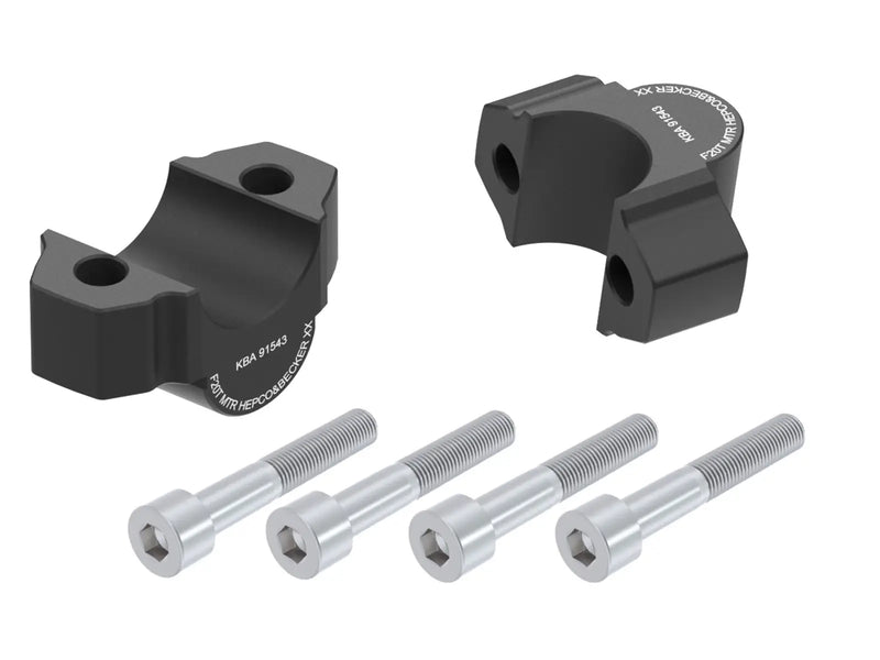 Hepco & Becker Handlebar Riser Blocks Yamaha MT-09 2013-2020 20mm Black