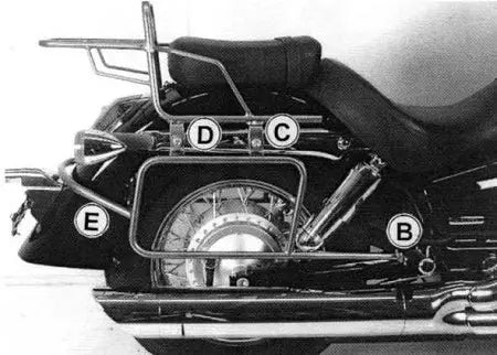 Hepco & Becker Side Carrier Honda VT 750 Shadow from 04 07'