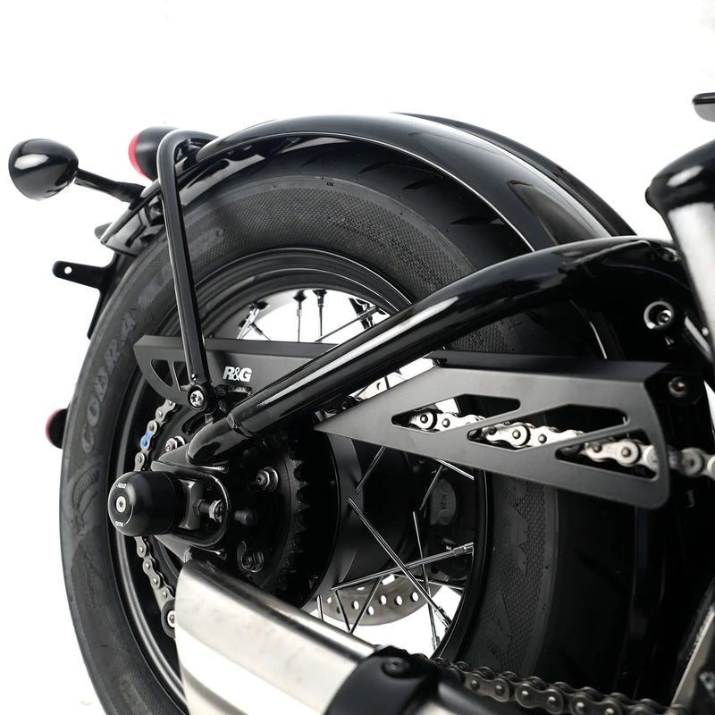 r g racing chain guard for triumph bonneville bobber 17