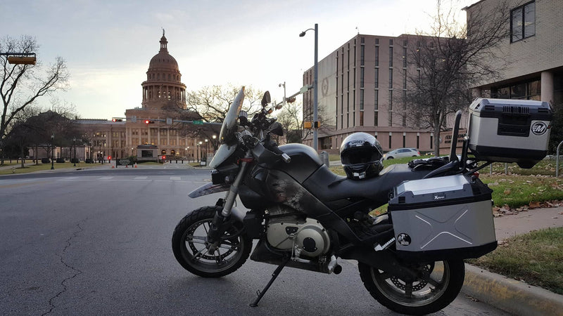 Buell Ulysses with Hepco Becker Xplorers 2