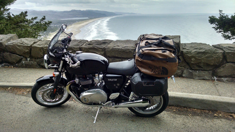 Triumph Thruxton with Orbit Cases 1