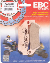 EBC Brake Pads For KTM EXC 250 2000-2003 Upside Down Forks