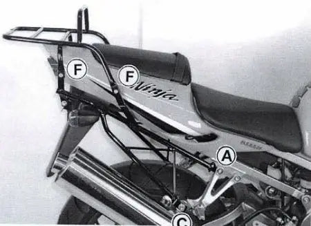 Hepco & Becker Rear Rack Kawasaki ZX 9R Ninja from 02'