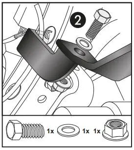 Hepco & Becker Mount for BMW F750GS Tank Guard