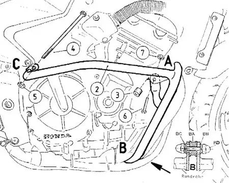 Hepco & Becker Crash Bars Honda CB 600 F Hornet / S up to 02'
