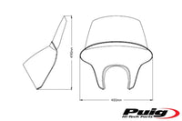 puig batwing sml touring screen gloss black housing bmw r18 2020