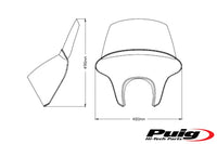 puig batwing sml touring screen gloss black housing bmw r18 2020