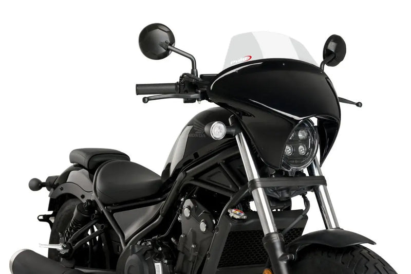 puig batwing sml touring screen gloss black housing honda cmx 500 rebel 2020