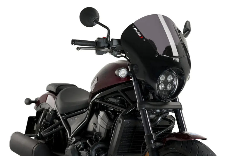 puig dark night semifairing gloss black housing honda cmx 1100 rebel 2021
