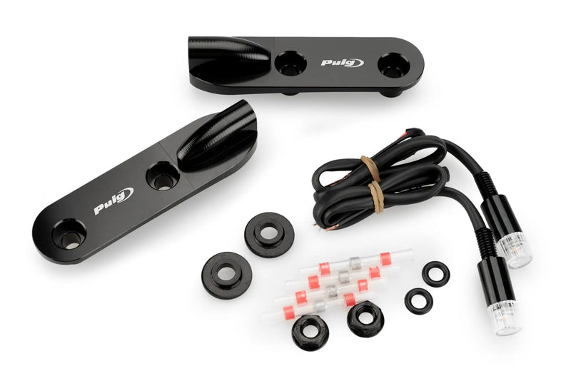 puig mirror block off plates with integrated indicator bmw s1000rr 2019 m1000rr 2023