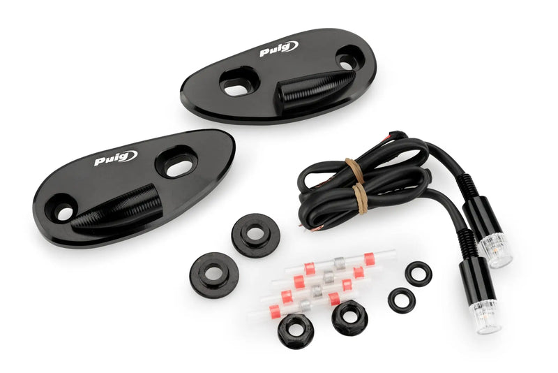 puig mirror block off plates with integrated indicator honda cbr1000rr 2017 2019 cbr1000rr r 2020