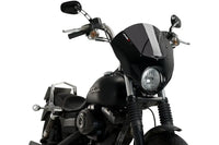 puig dark night semifairing gloss black housing harley davidson dyna street bob fxdb 2007 2017