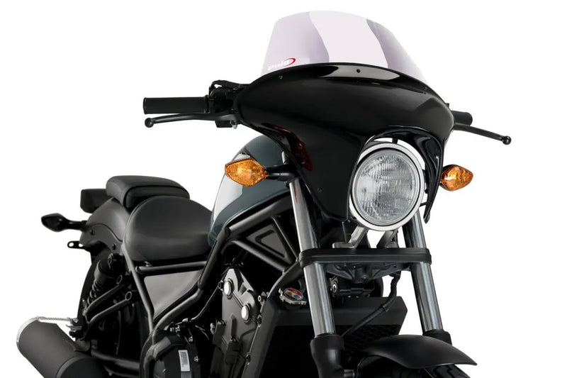 puig batwing sml touring screen gloss black housing honda cmx 500 rebel 2017 2019