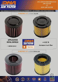dna filters royal enfield classic 350 2021 air filter stage 2