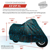 dowco guardian weatherall plus ez zip motorcycle cover