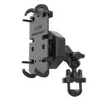 ram mounts quick grip phone mount with handlebar u bolt base