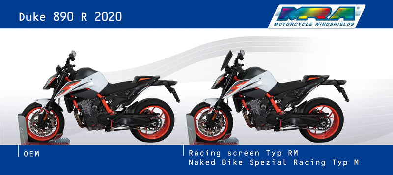 mra racing windshield ktm 890 r duke 2019