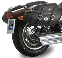 hepco becker leather bag holder harley davidson fxdb dyna fat bob