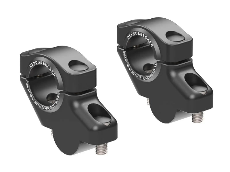 Hepco & Becker Offset Handlebar Riser Suzuki GSX-8T / TT Black
