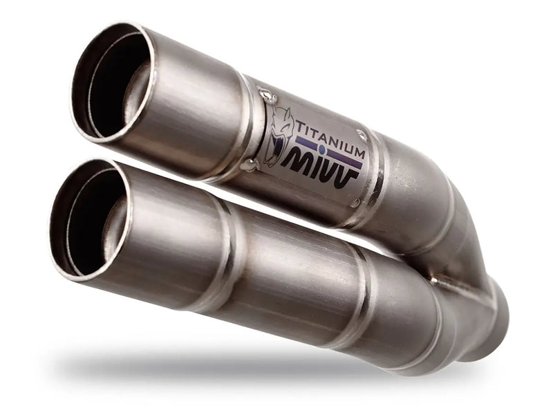 MIVV Exhaust Double Gun Slip-On Ducati Multistrada 950 / 1200 Enduro 2016- Titanium