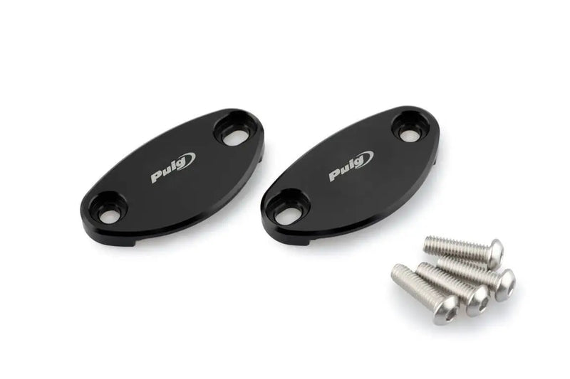 Puig Aluminum Mirror Block off Plates Kawasaki ZX-10R 2016-2019 / ZX-10RR 2017-2019