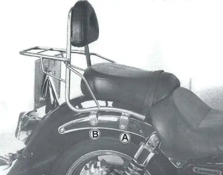 Hepco & Becker Sissy Bar Kawasaki VN 1600 Classic With Rear Rack 2003-2008