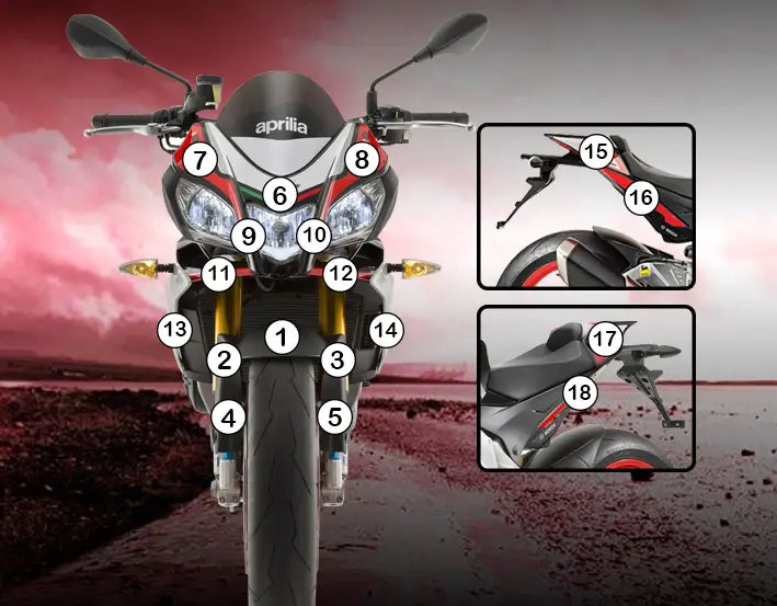 eazi grip motorcycle paint protection aprilia tuono v4 2015 2017
