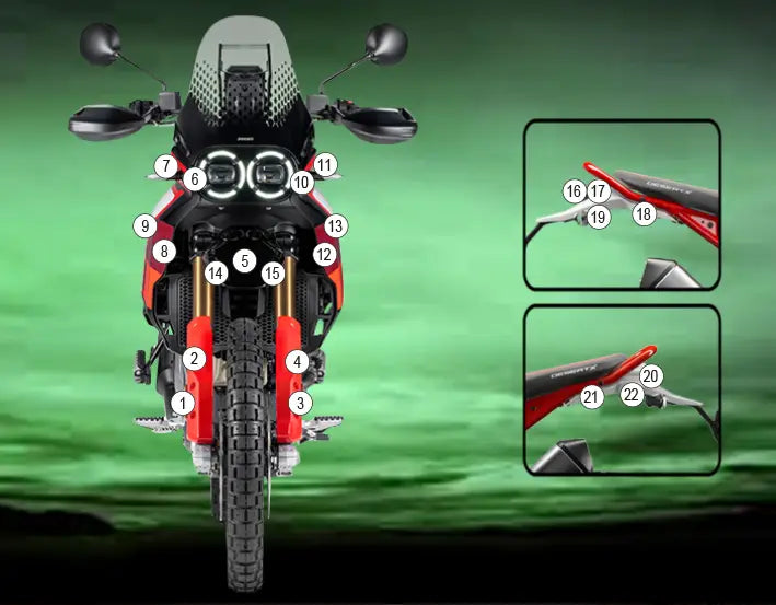 eazi grip motorcycle paint protection ducati desert x rally 2023