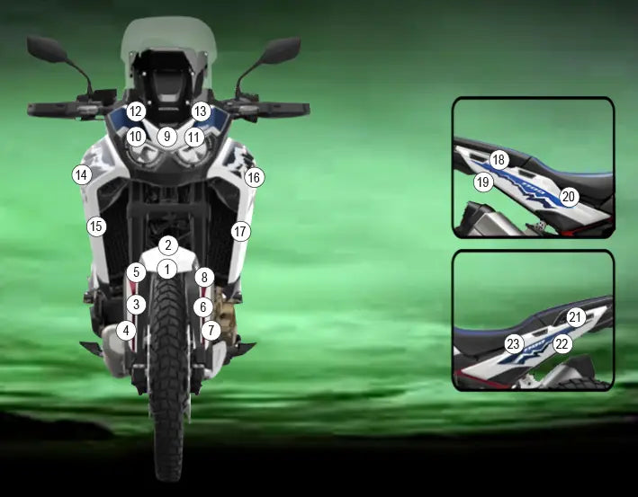 eazi grip motorcycle paint protection honda africa twin 2024